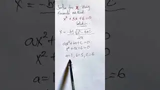How to use Formula method in Quadratic Equation 