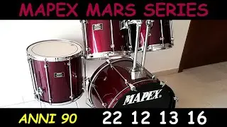 Mapex Mars series drum 22 12 13 16 vintage test #198
