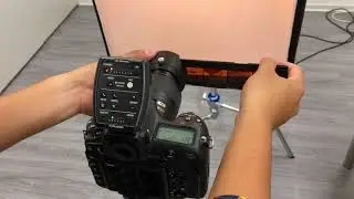 Nikon ES-2 底片翻拍架使用觀景窗+Profoto D2作為光源拍攝