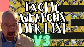 ALL EXOTIC WEAPONS TIER LIST V3 (PVE EDITION) (DESTINY 2 LIGHTFALL) SEASON OF THE DEEP