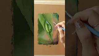 Painting a water droplet 💧#art #artshorts #painting #oilpainting #artwork #fineart