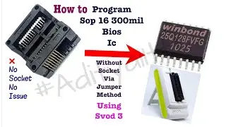 Hp laptop Repair | Program 16 pin bios via jumper method Easy method