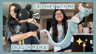 Crochet Dragons With Me 🐉 Making Toothless & Other Adorable Dragons! Crochet Vlog / Dragon Challenge