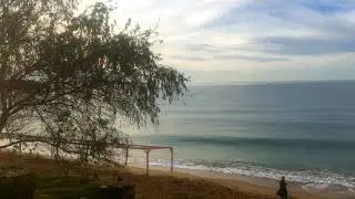 Крым Море пляж Учкуевка Середина декабря