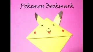DIY Easy Pokemon Bookmark | How to make a Bookmark with Paper