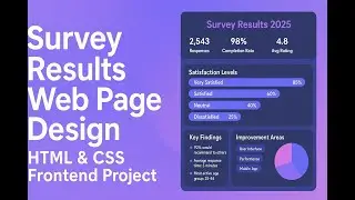 Survey Results Web Page Design | HTML & CSS Frontend Project