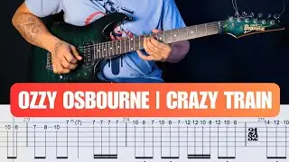Ozzy Osbourne - Crazy Train Guitar Solo Lesson With Guitar Tab | Randy Rhoads Solo