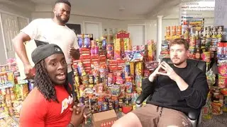 i Think Mr Beast And Kai Cenat Planned The Firework clip😱🎆