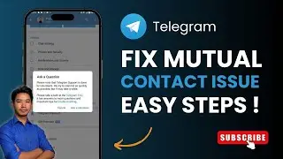 How to Fix Telegram Only Send Message to Mutual Contact Issue | Telegram Tutorial
