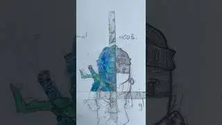 Drawing Dynamitron skin from stumble guys in 4 different styles
