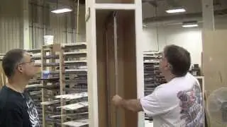 Two-part tall cabinet with Clamex joinery and tall can storage