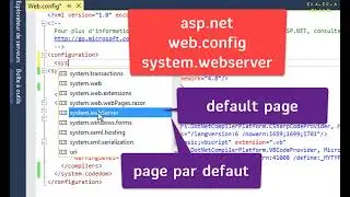 asp.net system.webserver : default page - page par défaut 