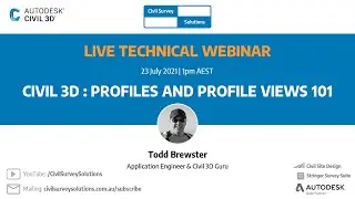 Webinar: Civil 3D Profiles & Profile Views 101