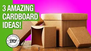 3 GREAT IDEAS WITH CARDBOARD BOXES! 📦 ✂️ DIY
