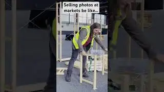 Ever thought about selling your photos at markets? The hustle is real 🤣 #photography