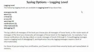 Configuring Syslog Server On Cisco Routers With SDM - Part 2
