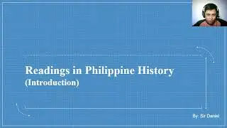 Introduction to Readings in Philippine History(2022)