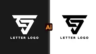 Letter Logo Design T&J || Typography Logo A Logo Adobeillustrator Logo Design #Tutorials#graphics-