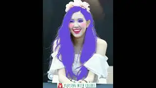 🙈😳🥰Rose is a princess in purple hair💜#shorts #song #blackpink #kpop #music #money #love