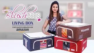 BlushBees Storage Boxes for Clothes | Foldable Living Boxes | Top Rated Brand in India