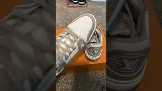 Louis Vuitton LV grey and white Trainers Virgil Abloh Sneakers