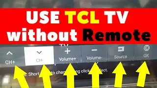 TCL TV Turn on without Remote | Use TCL TV without Remote