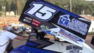Lincoln Speedway 410 and 358 Sprint Car Highlights 8-27-16