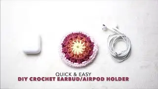 Easy Crochet Tutorial, Earbuds/Airpods Holder, Beginner Friendly, Handmade Gift Ideas