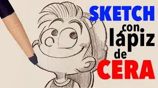 Como dibujar un sketch con lápiz de cera
