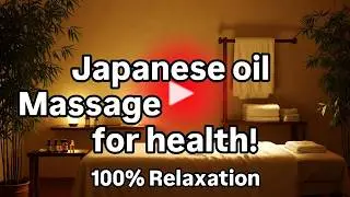 Japanese  Oil Massage for Good Health | ASMR Spa Experience | japan massage | Japanese massage