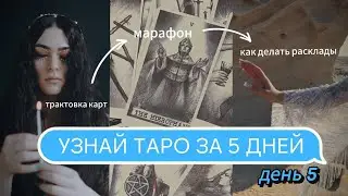 УЗНАЙ ТАРО ЗА 5 ДНЕЙ | День 5 | Обучение Таро | Трактовка карт