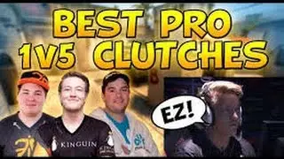 4 Эпичных клатчей 1 в 5 от профессиональных игроков в Cs:Go