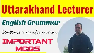 English Grammar for Uttarakhand LT lecturer 💫⭐🔥