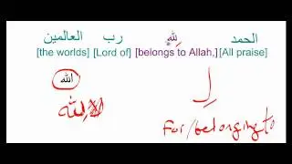 Arabic Grammar Practice 8.1; The First Verse of the Quran