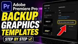 How to backup Premiere Pro Essential Graphics templates to reuse - Step By Step