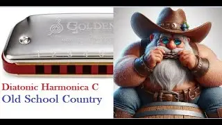 Old school, diatonic harmonica C + tabs
