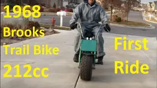 First ride on the '68 Brooks trail bike
