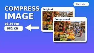 How to Compress Image Online for Free | PictLab Tutorial