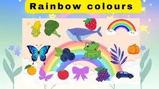 Rainbow colours for kids | Learn Rainbow colours |Rainbow Colors: A Colorful Journey for Kids!