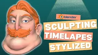 Character design Timelapse / Blender Sculpting