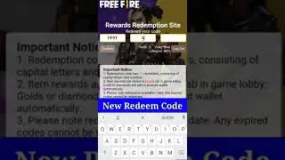 FREE FIRE REDEEM CODE TODAY | FF REWARDS REDEEM CODE | FF REDEEM CODE TODAY
