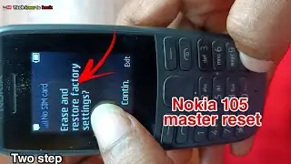 How to master reset in nokia 105 // nokia 105 factory reset