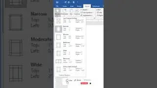 MS Word Margins Option | 