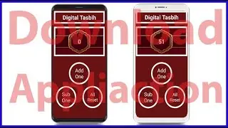 Digital Tasbih Counter Apps. Please Download and Install.