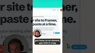 Learn how to easily copy HTML from your website to Framer in seconds ✨ 