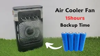 How To Make Rechargeable Powerful Air Cooler Fan - At Home