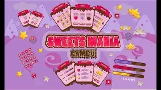 My Game UI/UX Design Assets Presentation In Adobe Illustrator Sweet Game UI Taking Apart GUI Preview