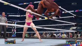 WWE 2K24 Anime Waifu Bikini Tournament  Final Match Yoruichi VS Milim Code Of Silence Submission IW