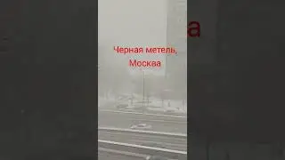 Черная метель. Снежный буран в Москве