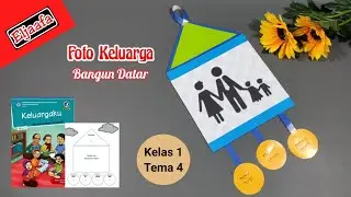 How to make a Family Photo Frame |  Sticking and Decorating with Flat Build Class 1 Theme 4